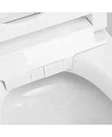 Casainc Lighted Smart Toilet With Heated Seat And Self-Cleaning For Bathrooms