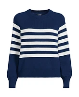 Lands' End Women's Drifter Raglan Sleeve Easy Fit Sweater