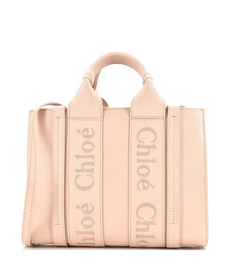 Pre-Owned Chloe Small Woody Convertible Tote Leather