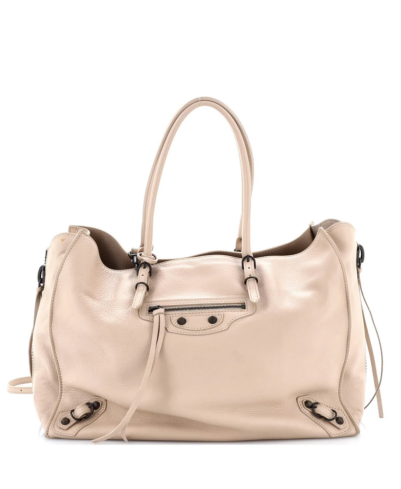 Pre-Owned Balenciaga Papier B4 Zip Around Classic Studs Bag Leather