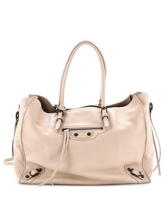 Pre-Owned Balenciaga Papier B4 Zip Around Classic Studs Bag Leather