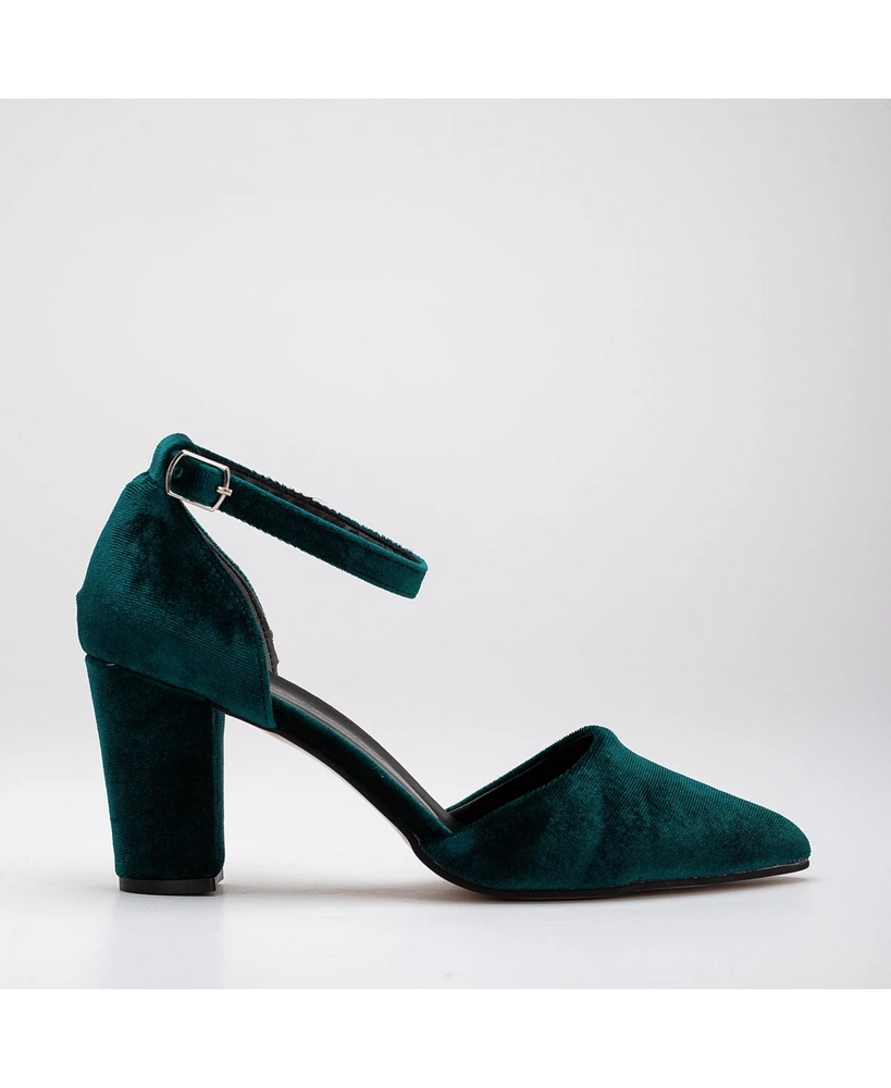 Gisele Closed Toe High Block Heels