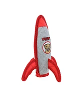 Tuffy Transportation Rocket, Durable Plush Dog Toy