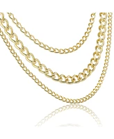 Jessica Simpson Gold-Tone Layered Chain Necklace Set