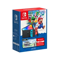 Nintendo Switch Oled Super Mario Bros. Wonder Bundle with 3 Month Online Membership