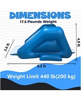 Inflatable Water Slide 114"x43"x59" Pool Slide Built-in Sprayers Swimming Pool Play Center Kids Age 6+