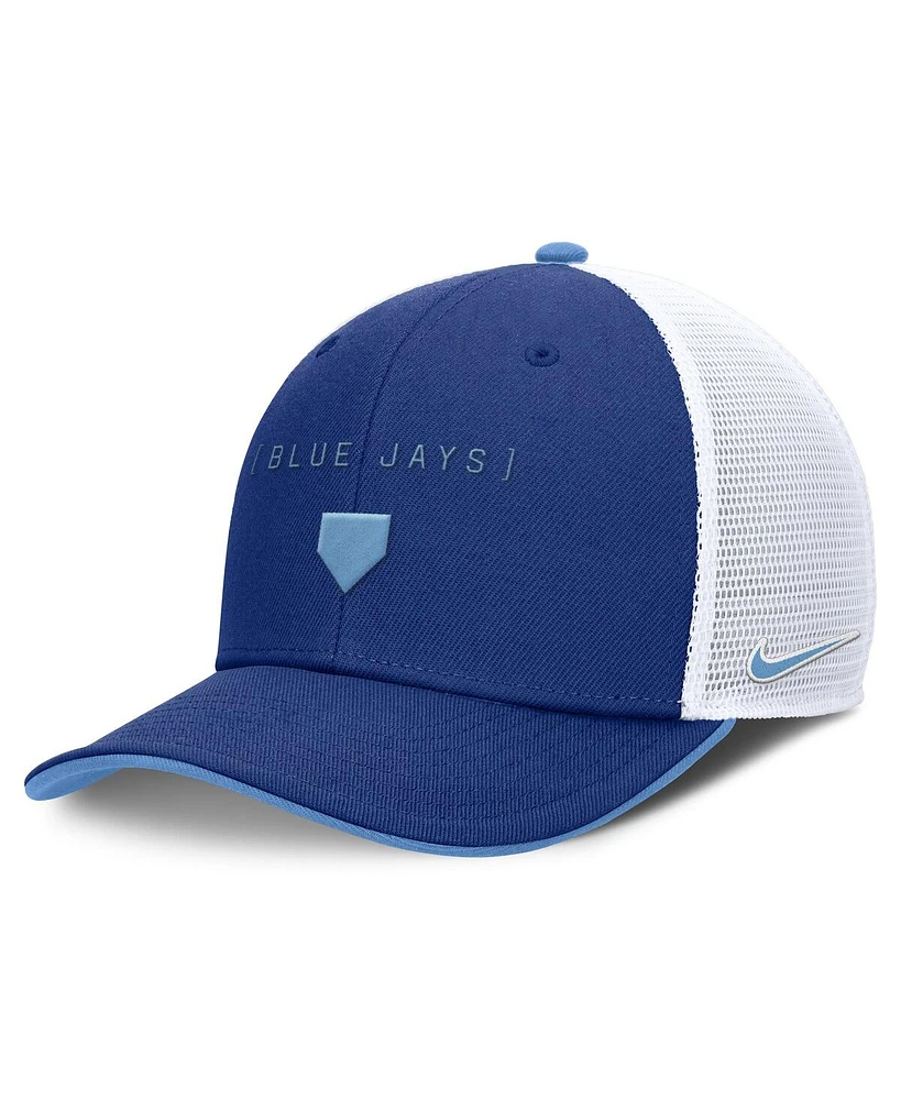 Nike Men's Royal Toronto Blue Jays Rise Diamond Plate Performance Trucker Flex Hat