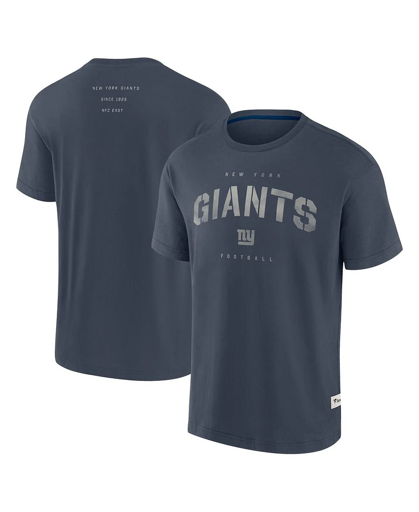 Fanatics Men's Navy New York Giants Elements Weathered Tonal Future Ground T-Shirt