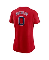 Nike Women's Walker Buehler Red Boston Sox Fuse Name Number T-Shirt