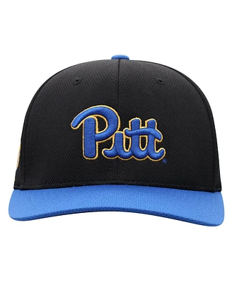 Top of the World Men's Black Pitt Panthers Reflex Fitted Hat