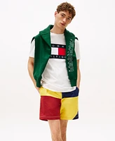 Tommy Hilfiger Men's Short Sleeve Crewneck Sailing Flag Logo T-Shirt