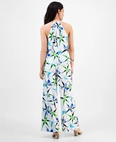 I.n.c. International Concepts Petite Printed Linen-Blend Sleeveless Top, Exclusively at Macy's