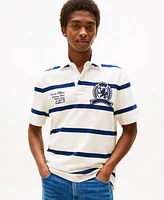 Tommy Hilfiger Men's Classic-Fit Rugby Stripe Logo Polo Shirt