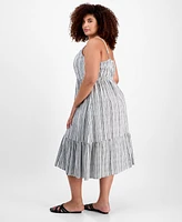Absolutely Famous Trendy Plus Printed Midi Dress