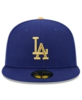 New Era Men's Royal Los Angeles Dodgers 2025 Gold Collection 59FIFTY Fitted Hat