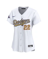 Nike Women's Clayton Kershaw White Los Angeles Dodgers 2025 Gold Collection Limited Jersey
