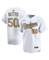 Nike Men's Mookie Betts White Los Angeles Dodgers 2025 Gold Collection Limited Jersey