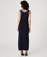 French Connection Women's Sage Knit-Trim Sleeveless Dress