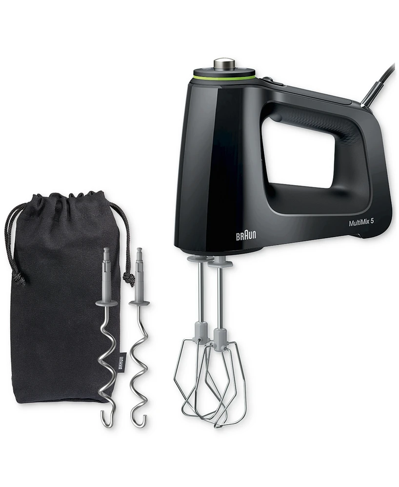 Braun Multimix2 5-Speed 250-Watt Hand Mixer, Black