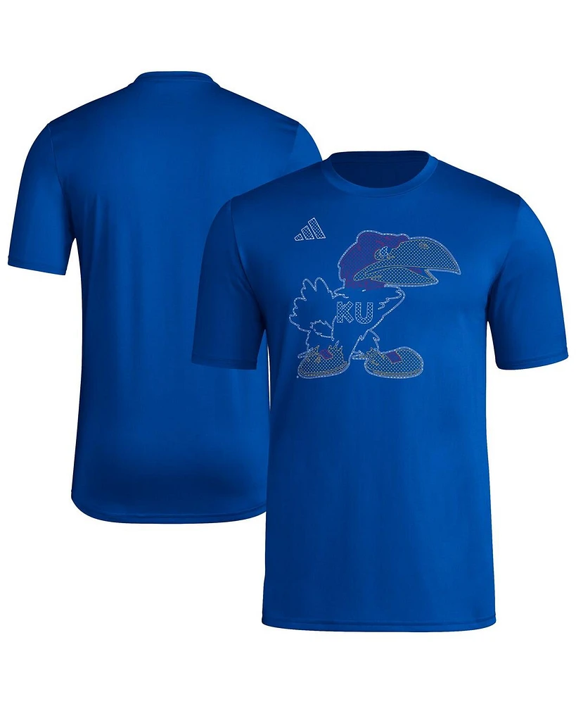 Adidas Men's Royal Kansas Jayhawks Locker Local Impression T-Shirt