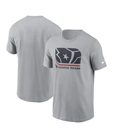 Nike Men's Gray Houston Texans Lockup Essential T-Shirt