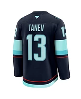 Fanatics Men's Brandon Tanev Deep Sea Blue Seattle Kraken Home Premium Jersey
