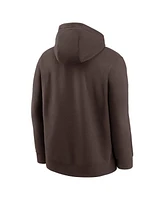 Nike Men's Brown San Diego Padres Cooperstown Collection Logo Club Pullover Hoodie