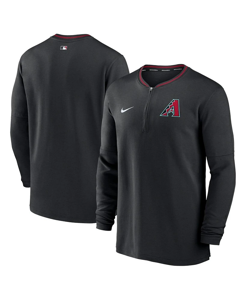 Nike Men's Black Arizona Diamondbacks Authentic Collection Performance Half-Zip Top