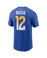 Nike Men's Puka Nacua Royal Los Angeles Rams Player Name Number T-Shirt
