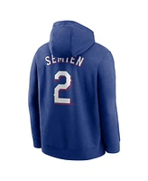 Nike Men's Marcus Semien Royal Texas Rangers Player Name Number Club Pullover Hoodie