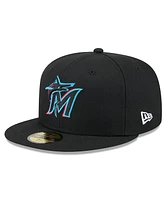 New Era Men's Black Miami Marlins 2025 Jackie Robinson Day 59FIFTY Fitted Hat