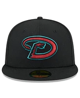 New Era Men's Black Arizona Diamondbacks 2025 Jackie Robinson Day 59FIFTY Fitted Hat