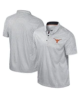 Colosseum Men's Black Texas Longhorns Big Tall Marty Rival Polo Shirt