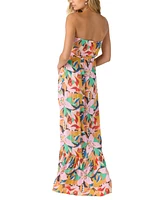 O'Neill Juniors' Isadora Printed Strapless Maxi Dress