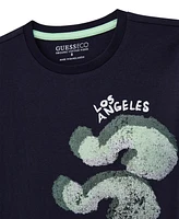 Guess Big Boys Short Sleeve T-Shirt with Water Print Logo