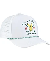 Lids Men's White Playboy Golf Club A-Frame Adjustable Hat