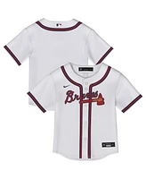Outerstuff Toddler White Atlanta Braves Home Replica Jersey