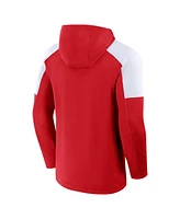 Fanatics Men's Red Detroit Wings Meta Game Transitional Pullover Hoodie