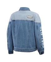 Wear by Erin Andrews Women's New York Yankees Full-Button Denim Jacket