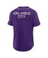 Fanatics Men's Purple Orlando City Sc Injury Time Baseball Jersey