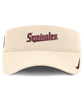 Nike Men's Natural Florida State Seminoles Primetime Ace Adjustable Visor Hat