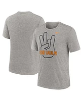Nike Men's Heather Gray Tennessee Volunteers Campus Local Tri-Blend T-Shirt