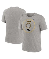 Nike Men's Heather Gray Iowa Hawkeyes Campus Local Tri-Blend T-Shirt