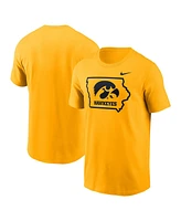 Nike Men's Gold Iowa Hawkeyes Campus Local T-Shirt