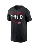 Nike Men's Black Ohio State Buckeyes Campus Local T-Shirt