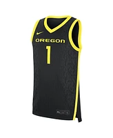Nike Men's 1 Black Oregon Ducks Alternate Replica Jersey