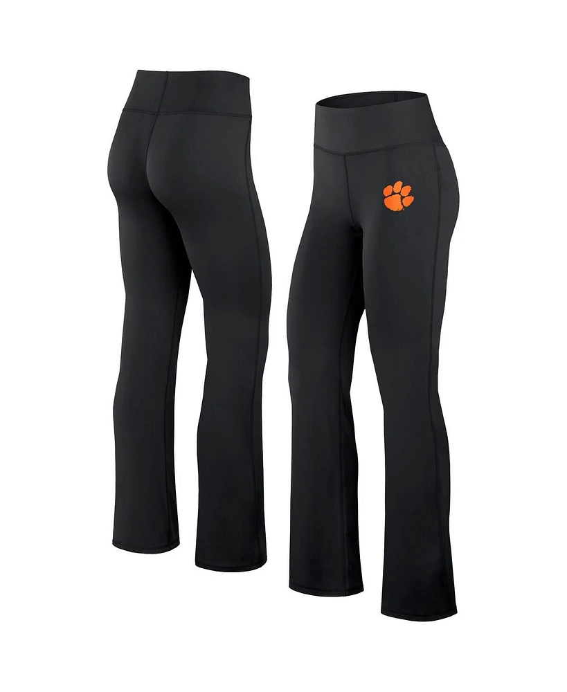Fanatics Women's Black Clemson Tigers Training Camp Maxed Out Flare Leggings