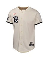 Nike Big Boys and Girls Natural Texas Rangers City Connect Limited Jersey