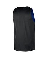 Nike Men's Royal/Black Golden State Warriors Courtside Reversible Mesh Practice Jersey