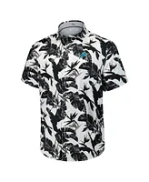 Tommy Bahama Men's Black Detroit Lions Sunnyvale Blooms Camp Button-Up Shirt